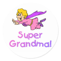 Super Grandma (Flying) stickers