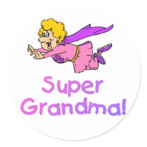 Super Grandma (Flying) stickers