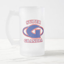 Super Grandpa Glass Mug
