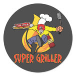 Super Griller Round Sticker