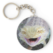 Super Happy Bearded Dragon Key Chain