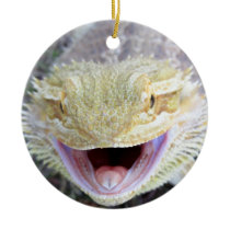 Super Happy Bearded Dragon Christmas Ornaments