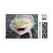 Super Happy Bearded Dragon Stamp