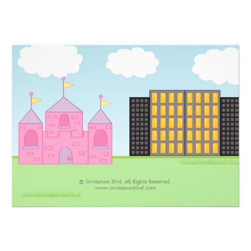 Super Hero and Princess Twins Joint Birthday Party Personalized Invite