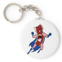 Super Hero Bacon Keychains
