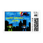 Super Hero Boys Bithday Party stamps