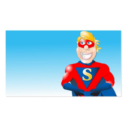 Super Hero Business Card- Horizontal2 (front side)