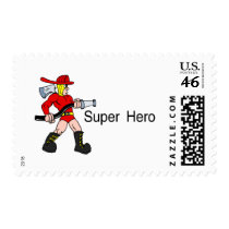 Super Hero (Fireman) postage
