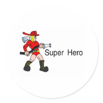 Super Hero (Fireman) stickers