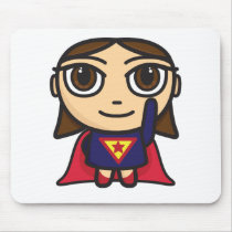 Super Hero Girl Cartoon Character Mouse Pads
