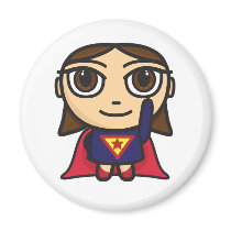 Super Hero Girl Character Fridge Magnets