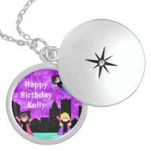 Super Hero Girls Bithday Party Pendant