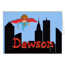 Super Hero Note cards