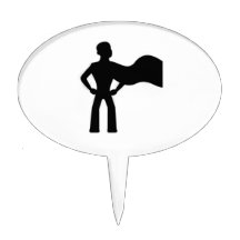 Super Hero Silhouette Cake Topper