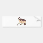 super hero strong donut character bumper sticker