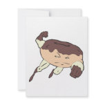 super hero strong donut character custom invitation