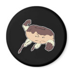 super hero strong donut character magnets