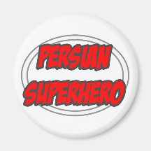 Super héroe persa imán para frigorifico