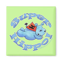 Super Hippo magnets by creationhrt Super Hippo magnets