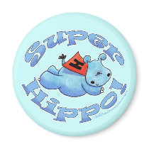 Super Hippo magnets by creationhrt Super Hippo magnets
