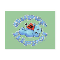 Super Hippo postcards