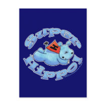 Super Hippo postcards
