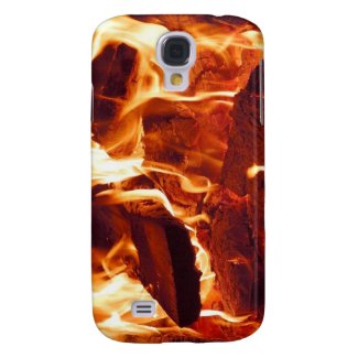 Super Intense Red Flames Galaxy S4 Case