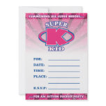 Super Kid Girls Invitation