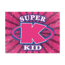 Super Kid Girls Postcard