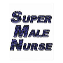 Super Male Nurse Post Card