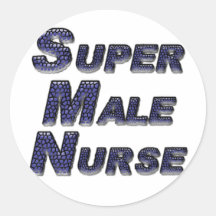 Super Male Nurse Stickers