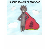 Super Manface the Cat t-shirts by safety777 Super Manface the Cat t-shirts