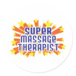 Super Massage Therapist Stickers