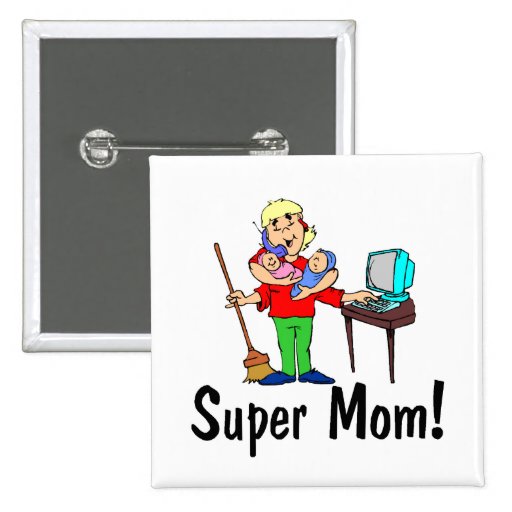 Super Mom (4 Arms) Button