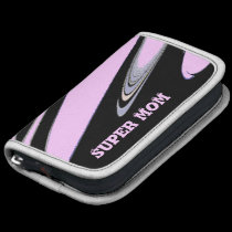 Super Mom Black and Pink Abstract Planner planners
