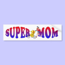 Super Mom Bumper Sticker bumper stickers