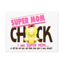 Super Mom Chick 2 Postcard