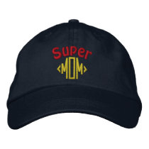 Super Mom embroidered hats by samack Super Mom embroidered hats
