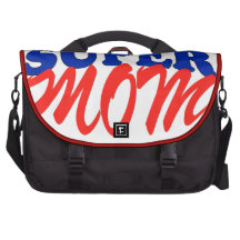 SUPER MOM fun and funny logo for mom Laptop Bags