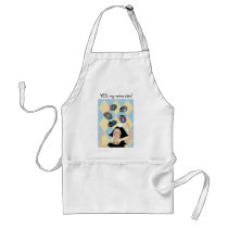 Super Mom illustration apron by eyecontact Super Mom illustration apron