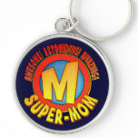 Super Mom Mother's Day Metal Keychain