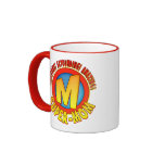 Super Mom Mother's Day Red Ringer Mug mugs