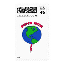 SUPER MOM postage