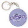Super Mom Purple Starburst Key Chain