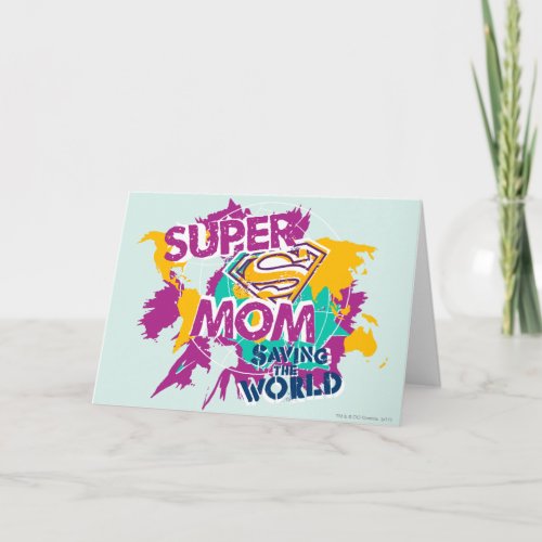 Super Mom Saving the World Card