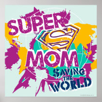 Super Mom Saving the World Print