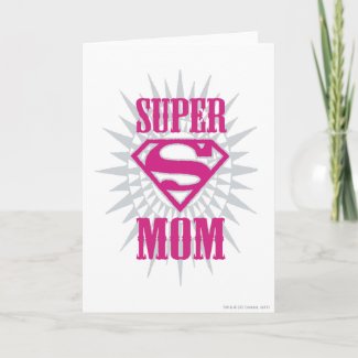 Super Mom Starburst zazzle_card