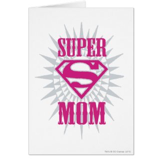 Super Mom Starburst Greeting Card