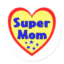 Super Mom Stickers