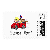Super Mom (Van/Kids) postage by TeeZazzle Super Mom (Van/Kids) postage